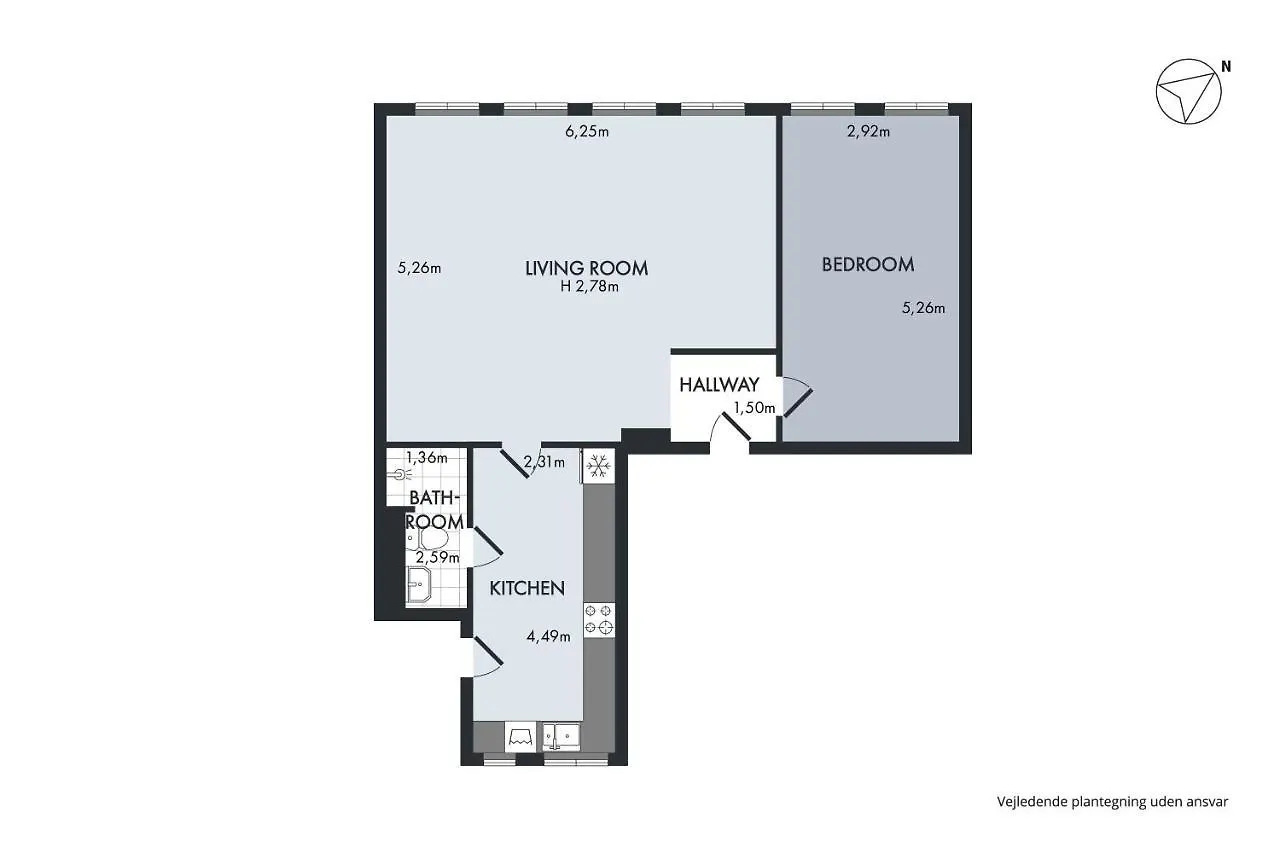 Sanders City - Nimble One-Bedroom Apartment In The Lovely Capital Koppenhága